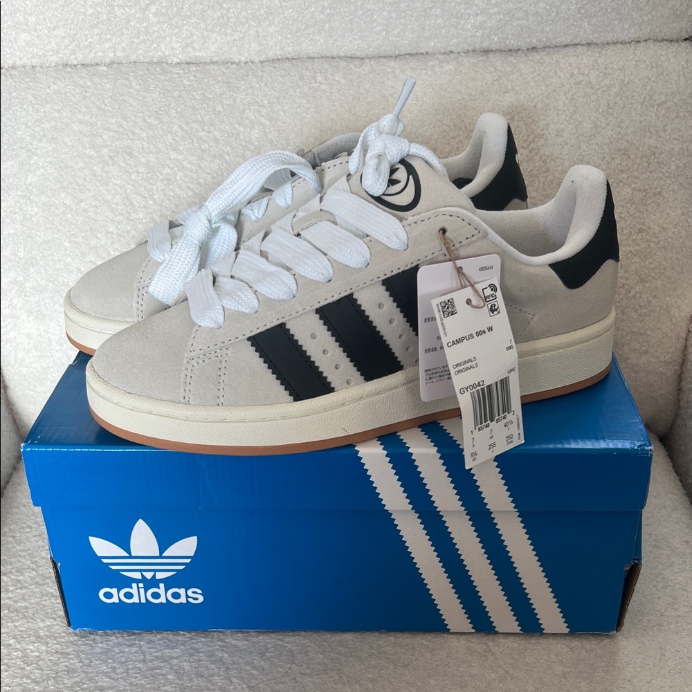 NWT Adidas Originals Campus 00s Shoes Black Off White Chunky Sneakers Size 8.5